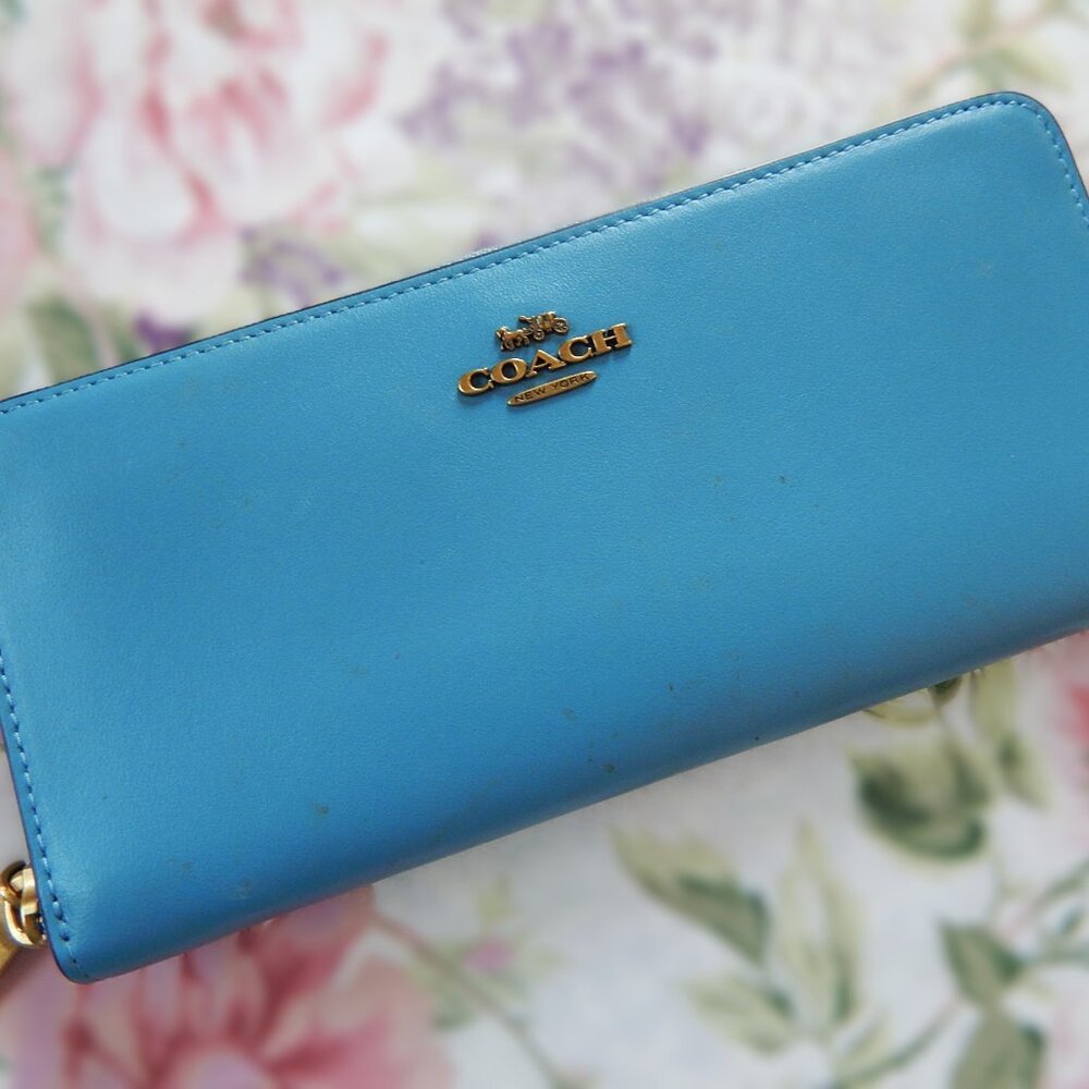 Authentic Coach Accordion Zip Wallet-Leather-2019